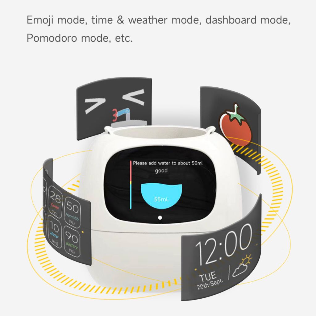 LeafNova Smart Plante med 70 animationer og Alexa-forbindelse