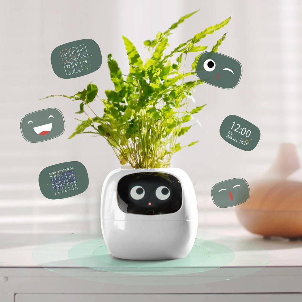 Ivy Gesture Activated Smart Plant Pot Companion With Alexa