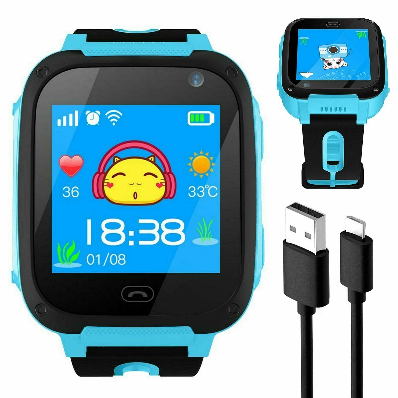 NexaKids GSM GPS Smartwatch voor jongens en meisjes met SIM en SOS