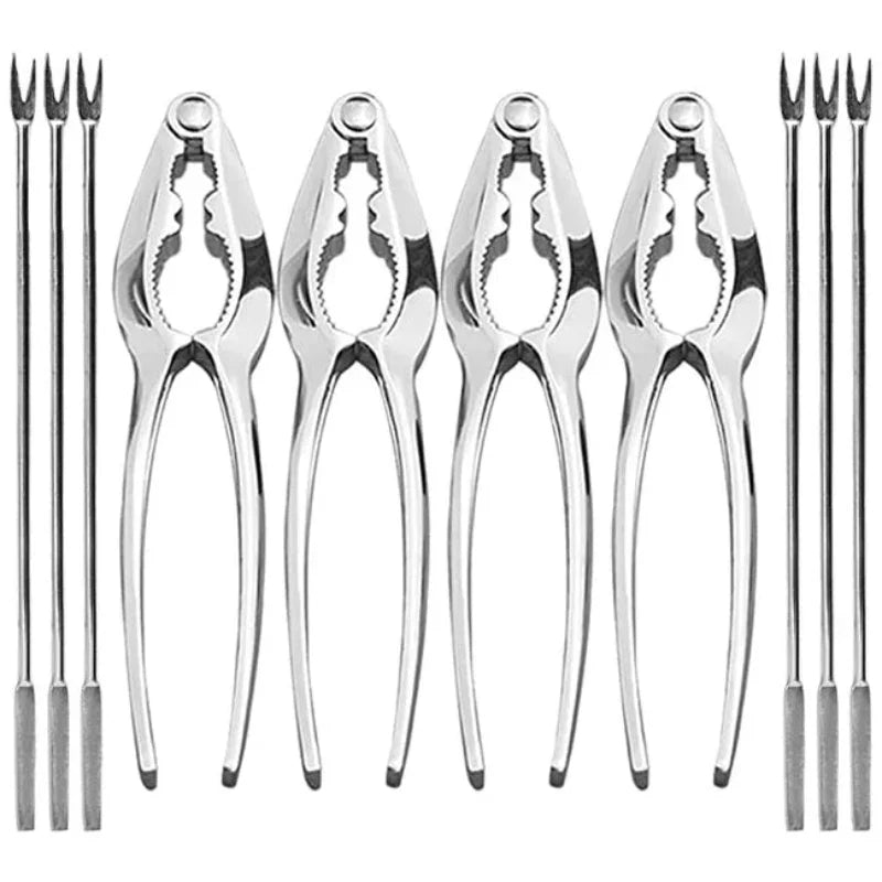 Stainless Steel Kitchen Tools Crackers Picks and Forks Seafood Tools