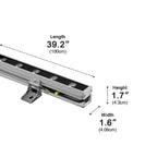 LumaWave LED-vægvaskelys dæmpbare vandtætte aluminium til udendørs brug