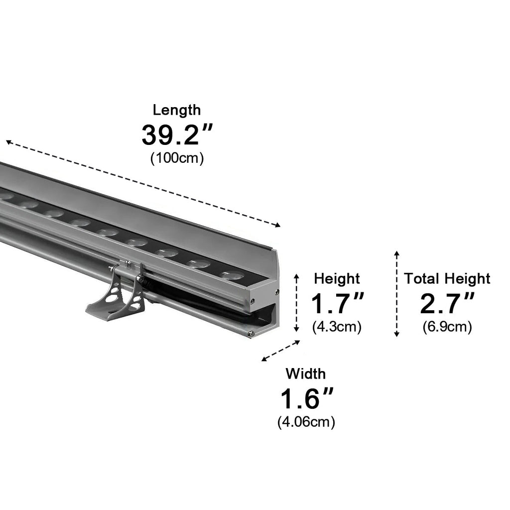 LumaWave LED-vægvaskelys dæmpbare vandtætte aluminium til udendørs brug