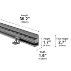 LumaWave LED-vægvaskelys dæmpbare vandtætte aluminium til udendørs brug