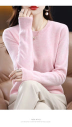 كنزة لييرا سور الصوف والكشمير المحبوكة لفصلي الخريف والشتاء