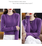 كنزة لييرا سور الصوف والكشمير المحبوكة لفصلي الخريف والشتاء