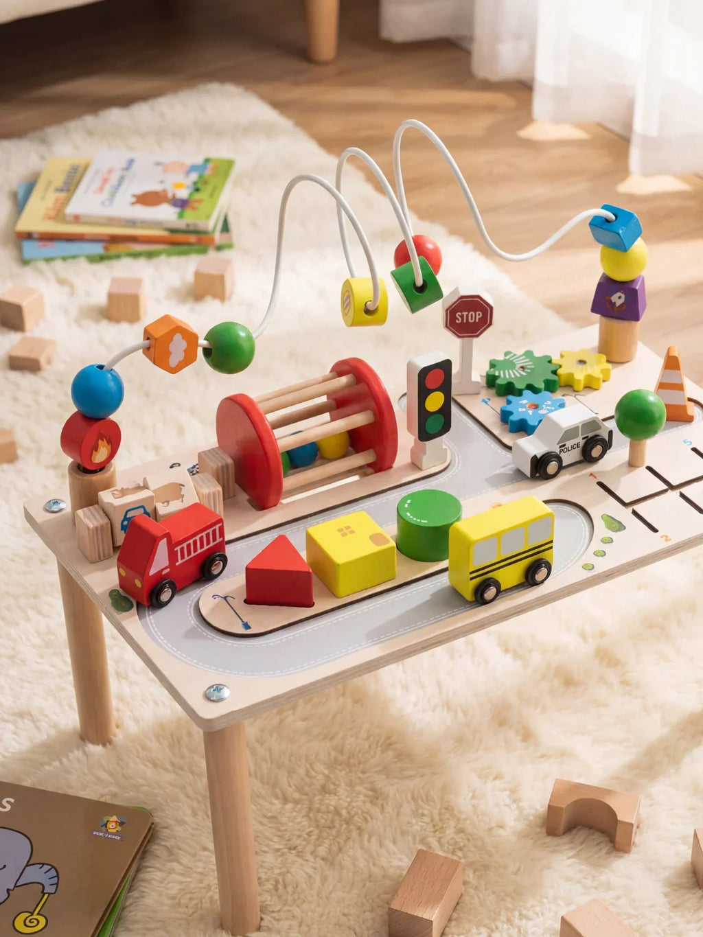 Activity Table With Road Circuit For Creative Play