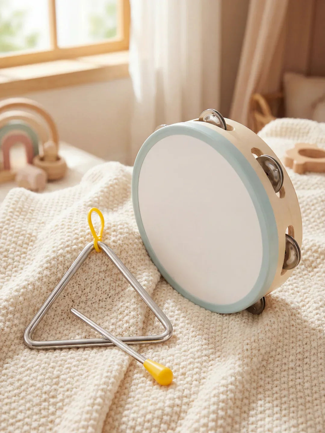 7-in-1 Premium Wooden Baby Musical Instrument Set