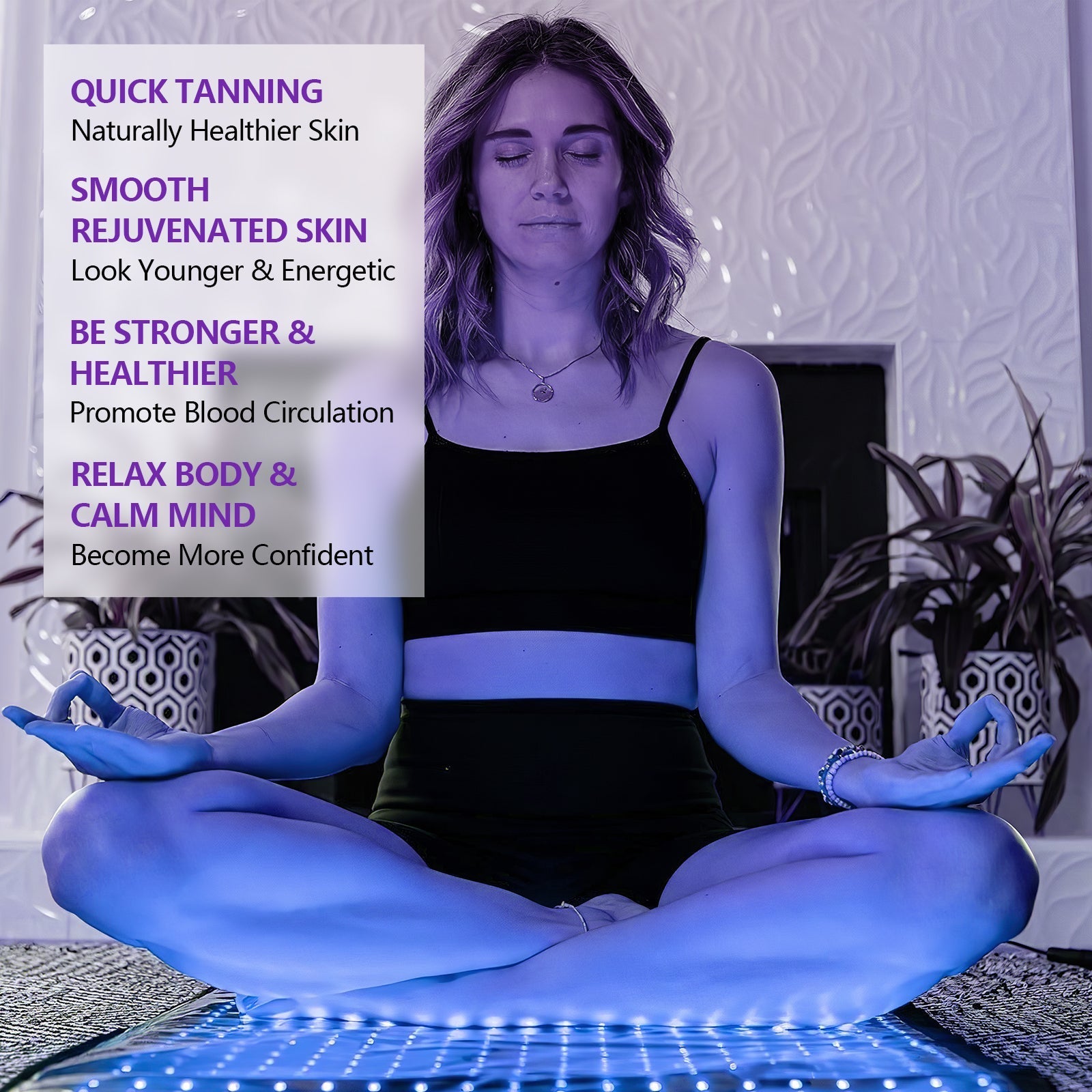 Portable Blue Light Tanning Mat for a Year-Round Sun-Kissed Glow