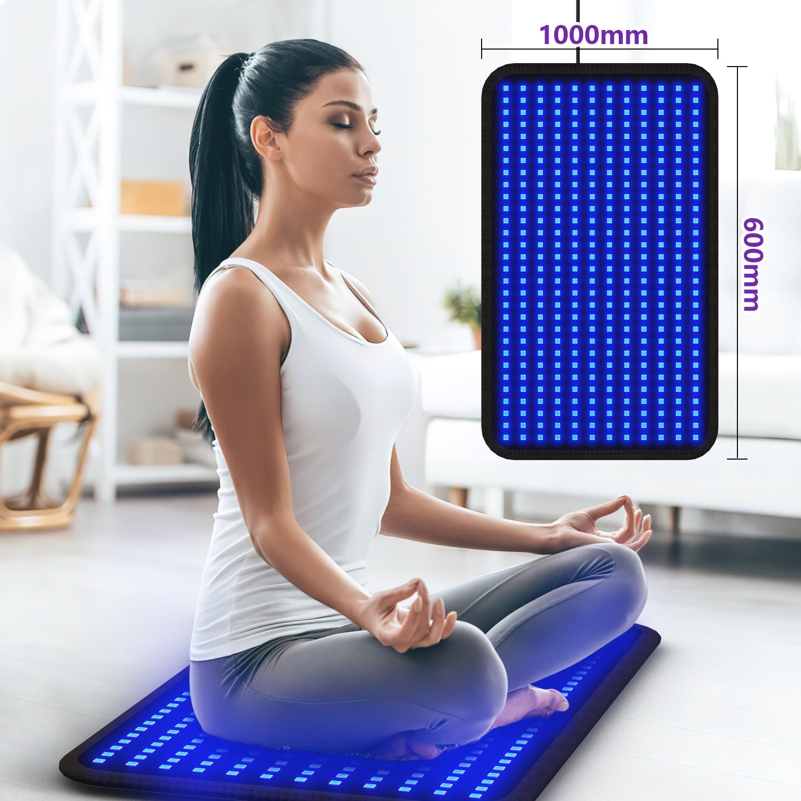 Portable Blue Light Tanning Mat for a Year-Round Sun-Kissed Glow