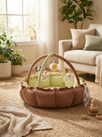 2-in-1 Play Mat and Sensory Arch – Floor Gym for Baby's First Year