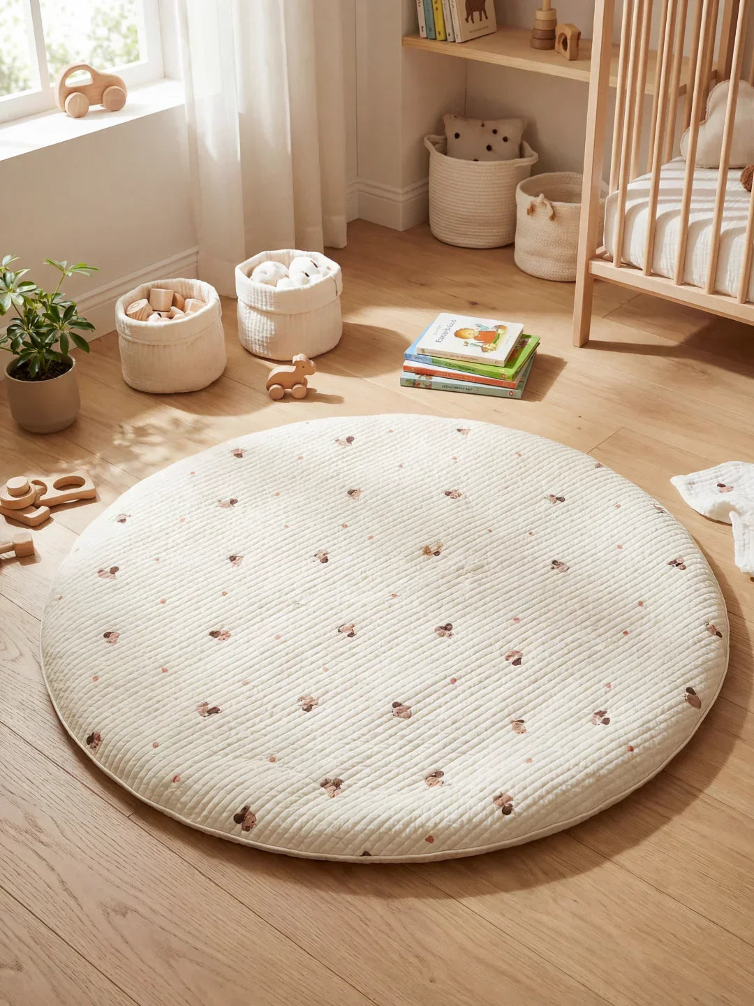 Quilted Cotton Baby Play Mat For Gentle Floor Play Sessions