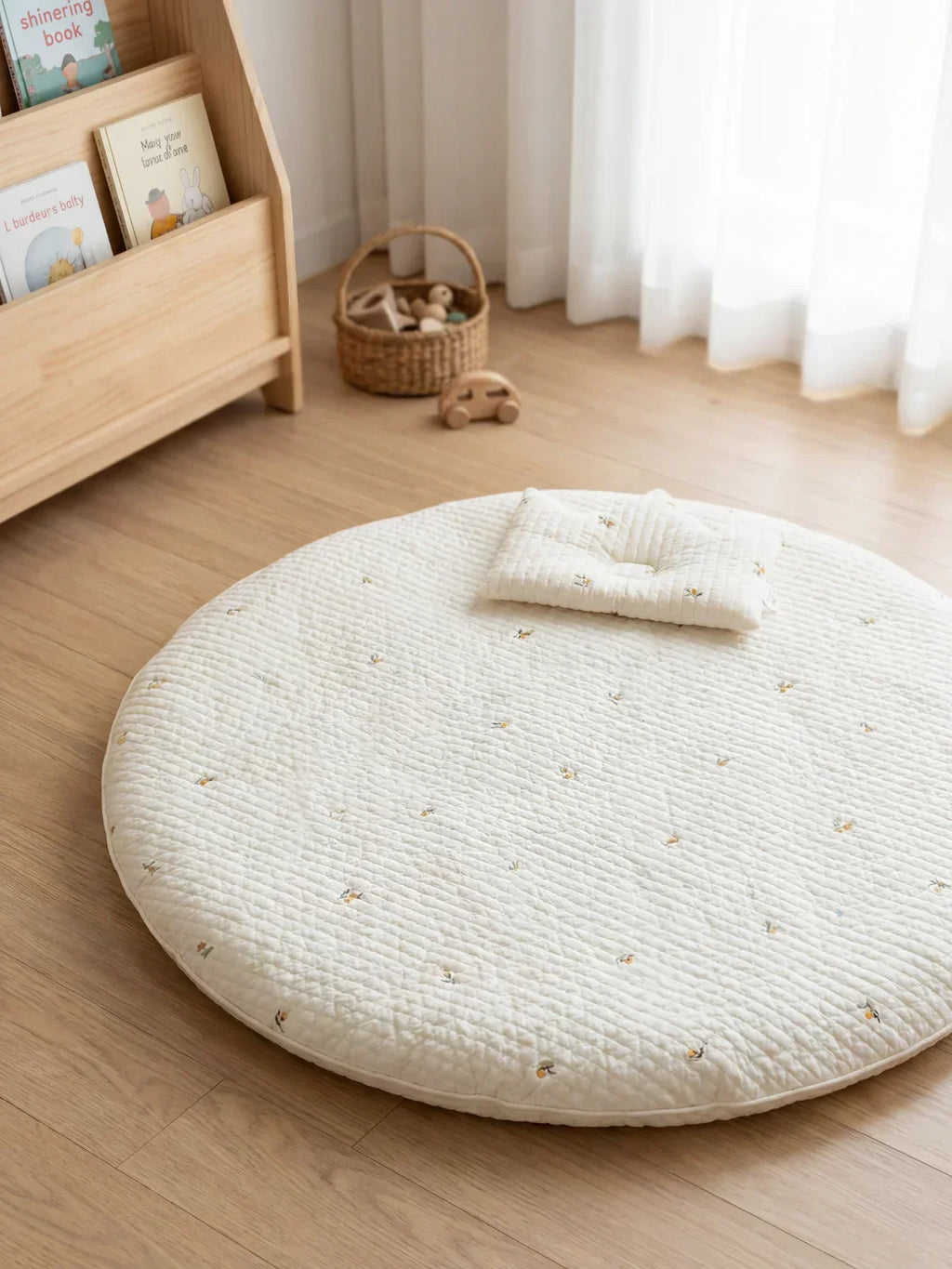 Quilted Cotton Baby Play Mat For Gentle Floor Play Sessions