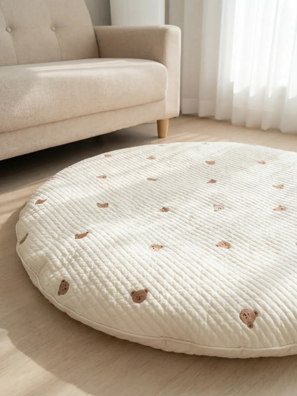 Quilted Cotton Baby Play Mat For Gentle Floor Play Sessions