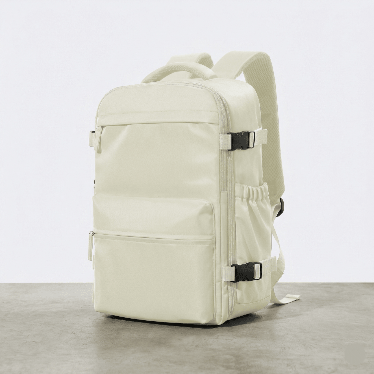 Travel Backpack With Vacuum Compression And Air Pump For Carry-On
