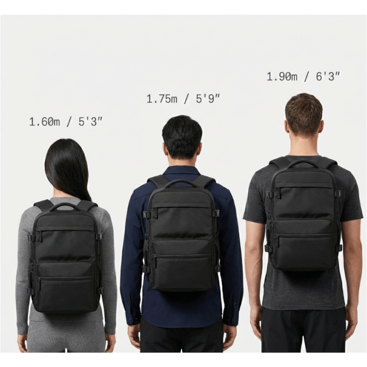 Travel Backpack With Vacuum Compression And Air Pump For Carry-On