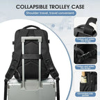 Travel Backpack With Vacuum Compression And Air Pump For Carry-On