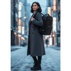 Travel Backpack With Vacuum Compression And Air Pump For Carry-On