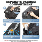 Travel Backpack With Vacuum Compression And Air Pump For Carry-On