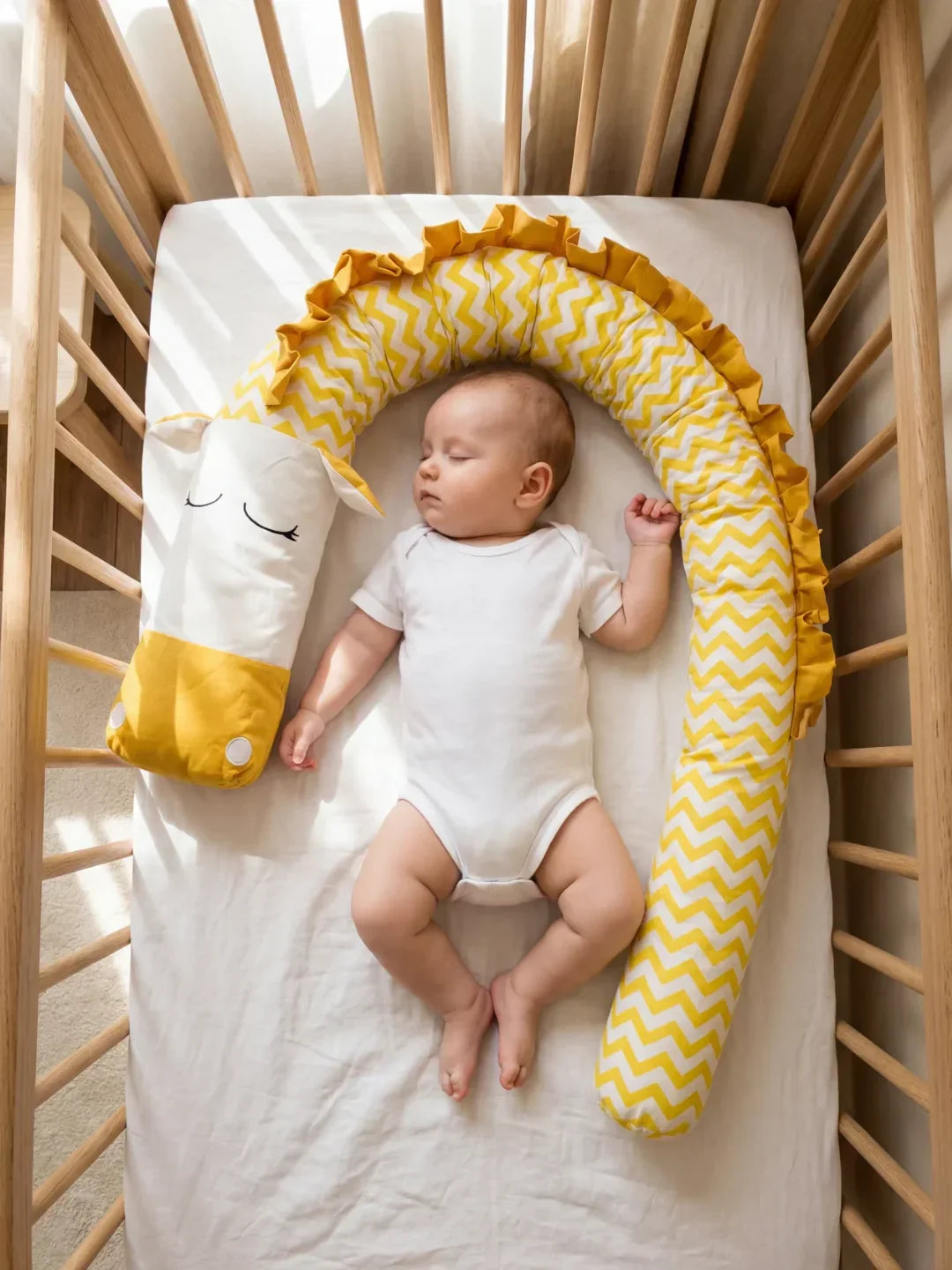 Pelindung Katil Bayi Zebra Kapas Tulen Premium