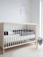 Pelindung Katil Bayi Zebra Kapas Tulen Premium