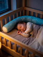 Washable Geometric Cotton Baby Crib Bolster