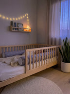 Washable Geometric Cotton Baby Crib Bolster