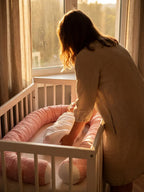 Washable Geometric Cotton Baby Crib Bolster