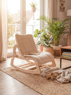 Scandinavian Wooden Baby Bouncer and Toddler Chair