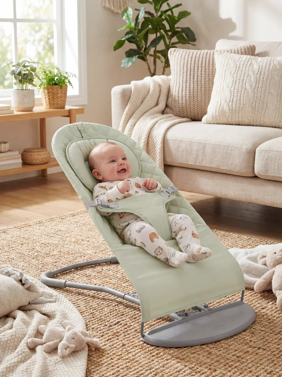 Skládací ergonomické houpací sedátko pro děti