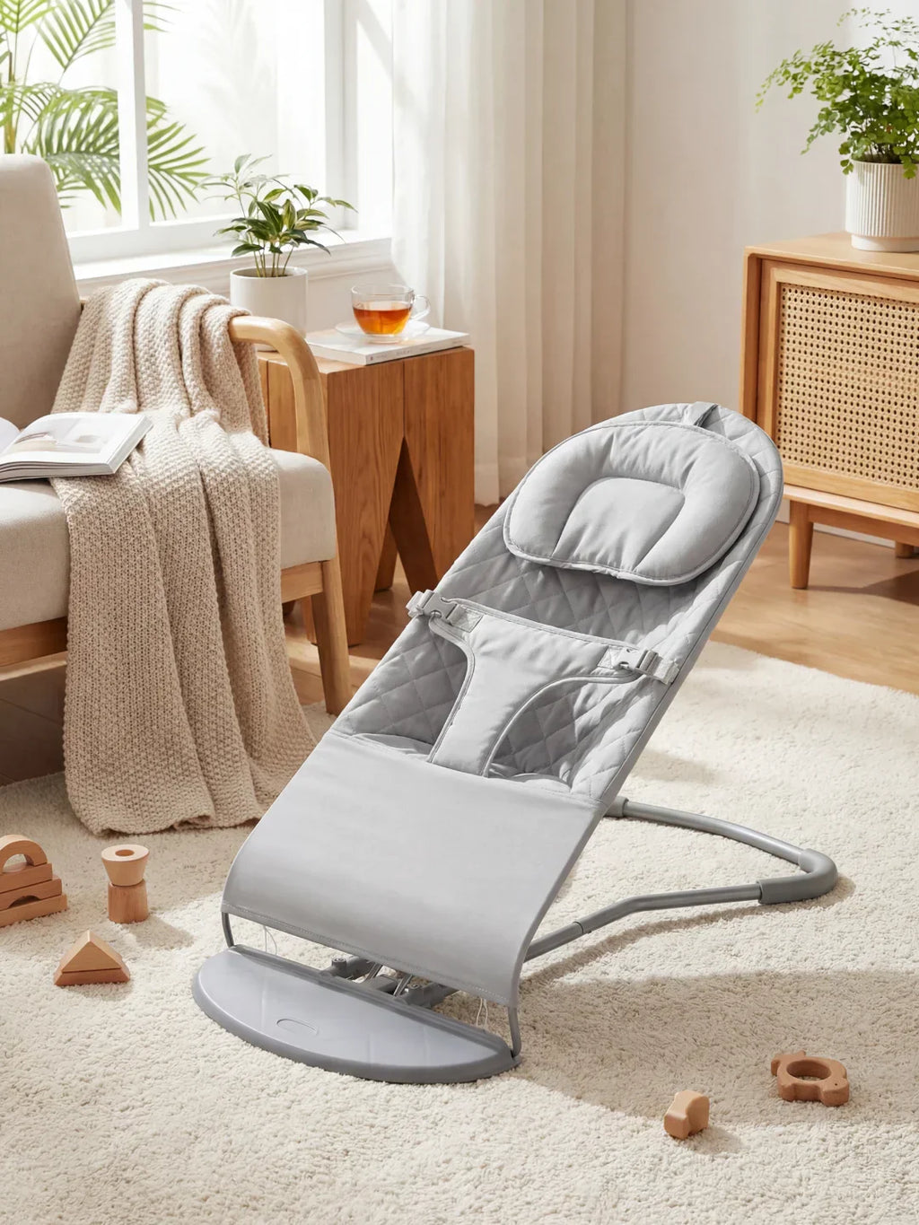 Skládací ergonomické houpací sedátko pro děti