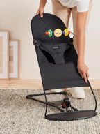 Foldable Baby Bouncer with Interactive Toy Arch