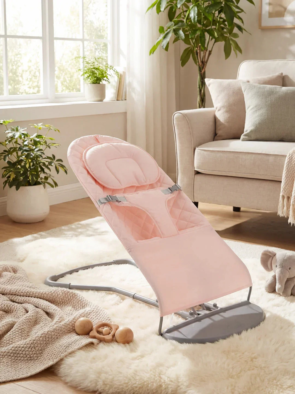 Skládací ergonomické houpací sedátko pro děti