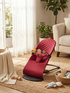 Foldable Baby Bouncer with Interactive Toy Arch
