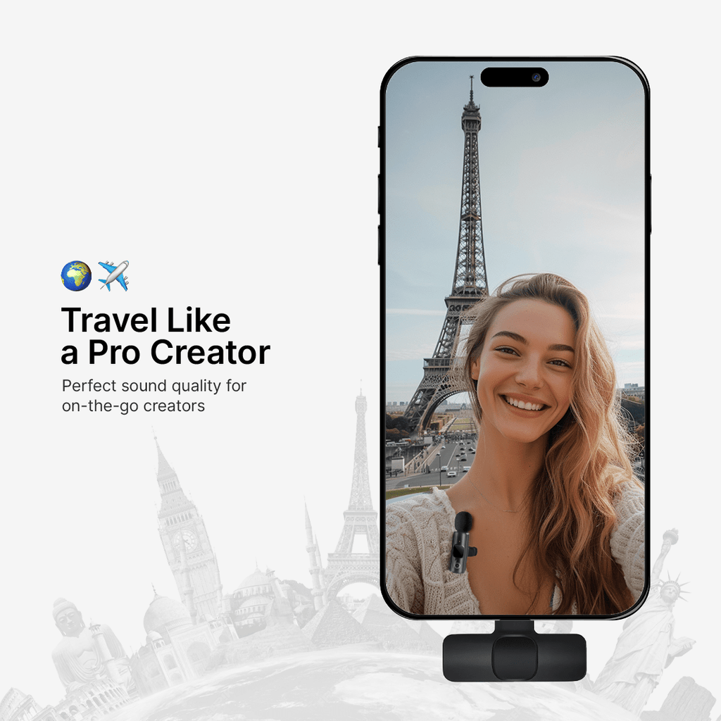 Micrófono Lavalier Inalámbrico Mini EchoLite Para Creadores