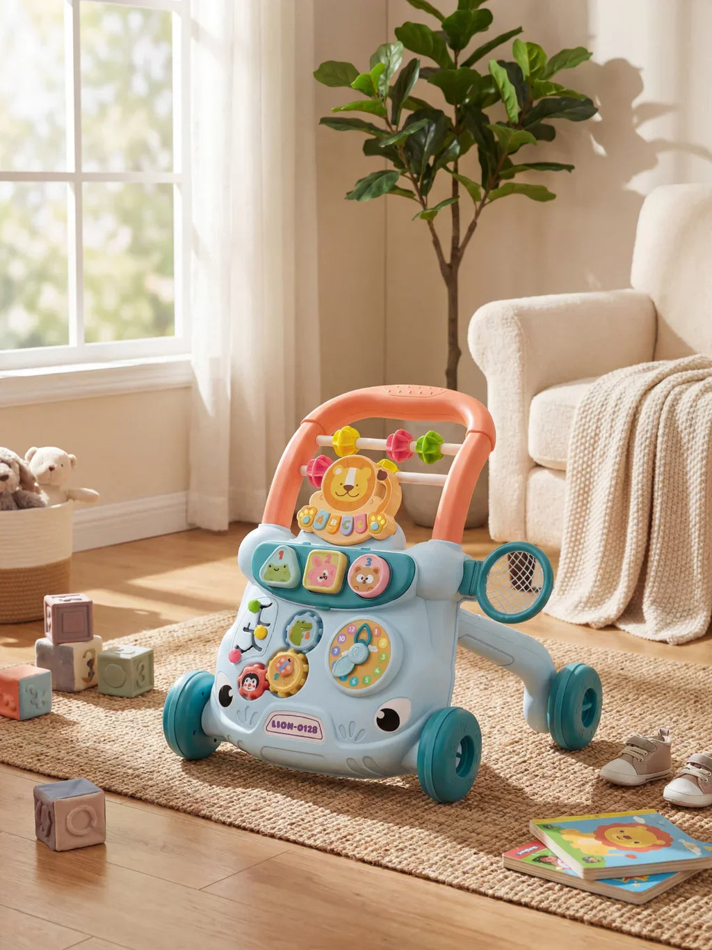 Jalan Bayi Interaktif dengan Pusat Aktiviti – Mainan Langkah Pertama