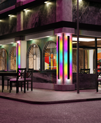 LumaHaven RGB vanntett vegglampe for innendørs og utendørs bruk