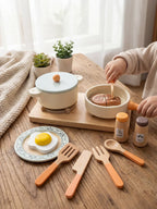 Wooden Kitchen Set for Chefs Complete Cookware Collection for children