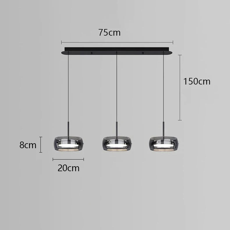 Vellin | Klare Glas Pendelleuchte