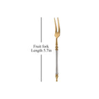 Aurelle | Set de tacâmuri cu finisaj auriu | Petprovac