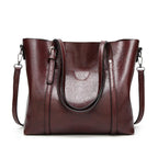 Stylish leather handbag with handcrafted details