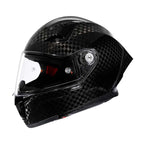 Casco de Fibra de Carbono para Ciclistas, Diseño Integral Ligero, Aprobado por DOT y ECE