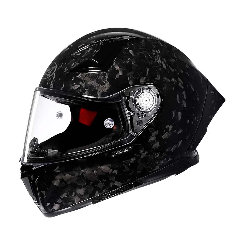 Casco de Fibra de Carbono para Ciclistas, Diseño Integral Ligero, Aprobado por DOT y ECE