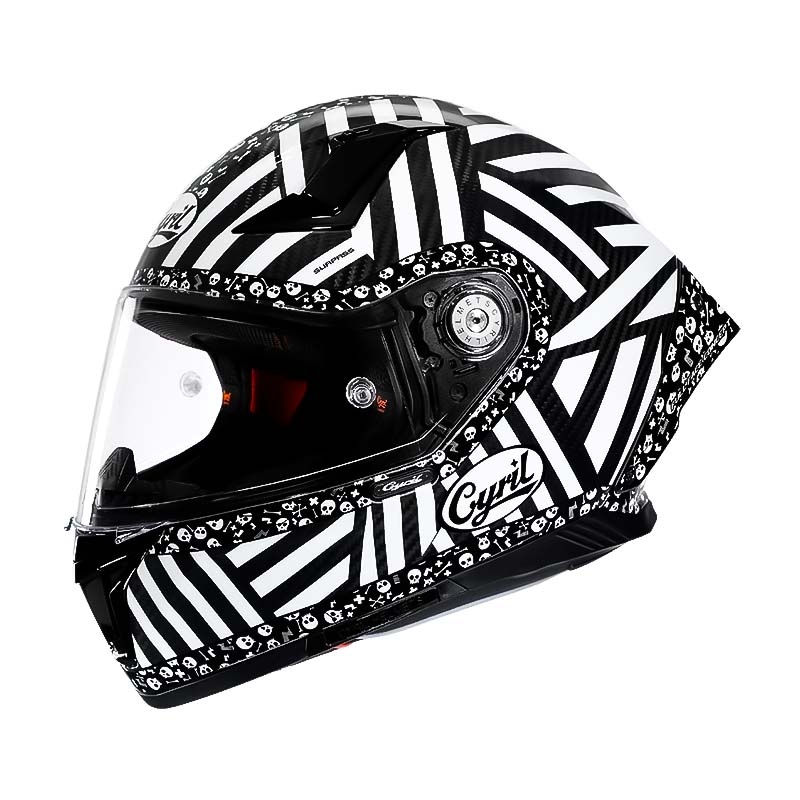 Casco de Fibra de Carbono para Ciclistas, Diseño Integral Ligero, Aprobado por DOT y ECE