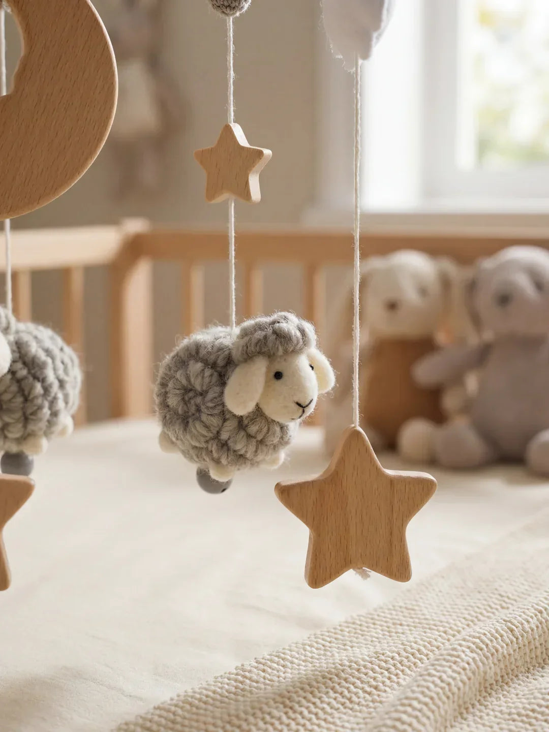 Wooden Baby Mobile For Crib And Nursery Room Decor