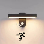 Luz de pared exterior con sensor de movimiento PIR Auron IP65, giratoria