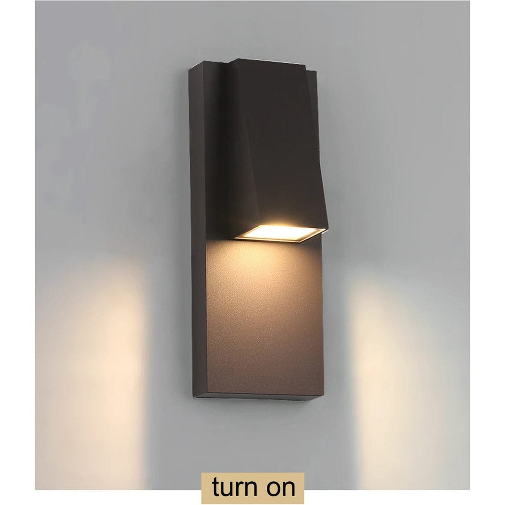 Kirrea Vintage Sort Vandtæt Udendørs LED Væglampe 18W