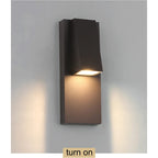 Kirrea Vintage Sort Vandtæt Udendørs LED Væglampe 18W