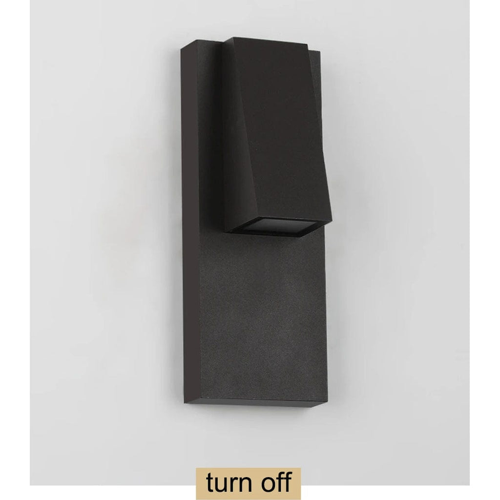 Kirrea Vintage Sort Vandtæt Udendørs LED Væglampe 18W