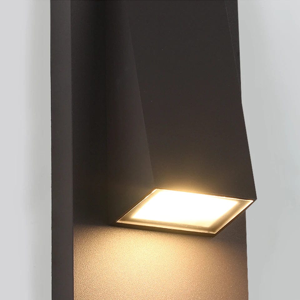 Kirrea Vintage Sort Vandtæt Udendørs LED Væglampe 18W