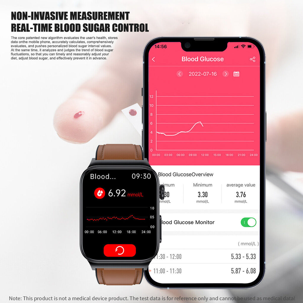 NovaPulse Diabetes Monitor Smartwatch With Intuitive Health App